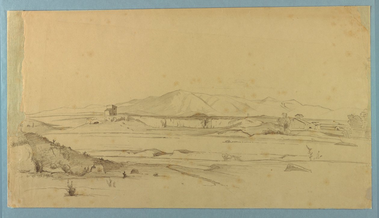 Studie av landskap av William Stanley Haseltine