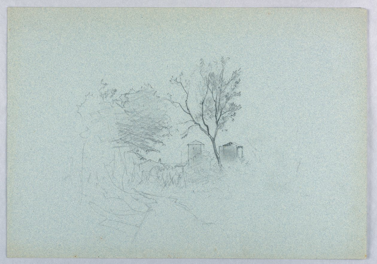 Studie av landskap av William Stanley Haseltine