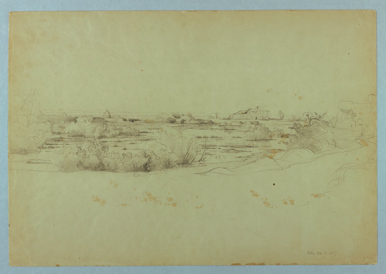 Studie av landskap, Ostia, Italien av William Stanley Haseltine