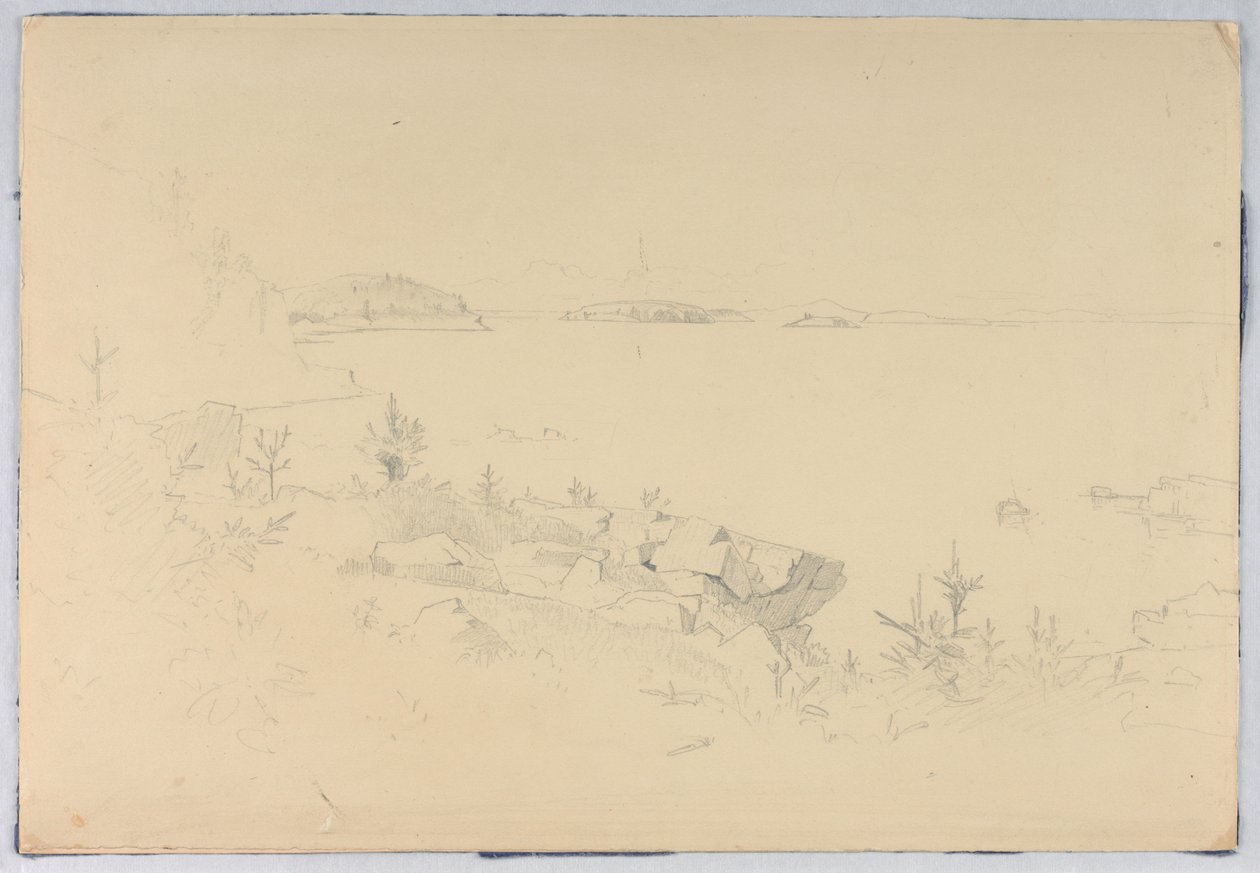 Studie av havsbilden. Porcupine Islands, Bar Harbor, ME av William Stanley Haseltine