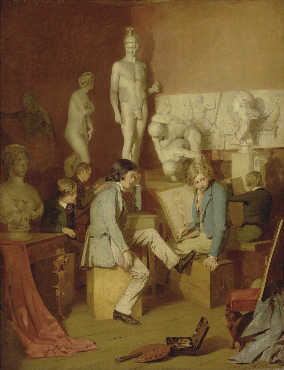 Interior of an Academy: The Critics av William Stewart