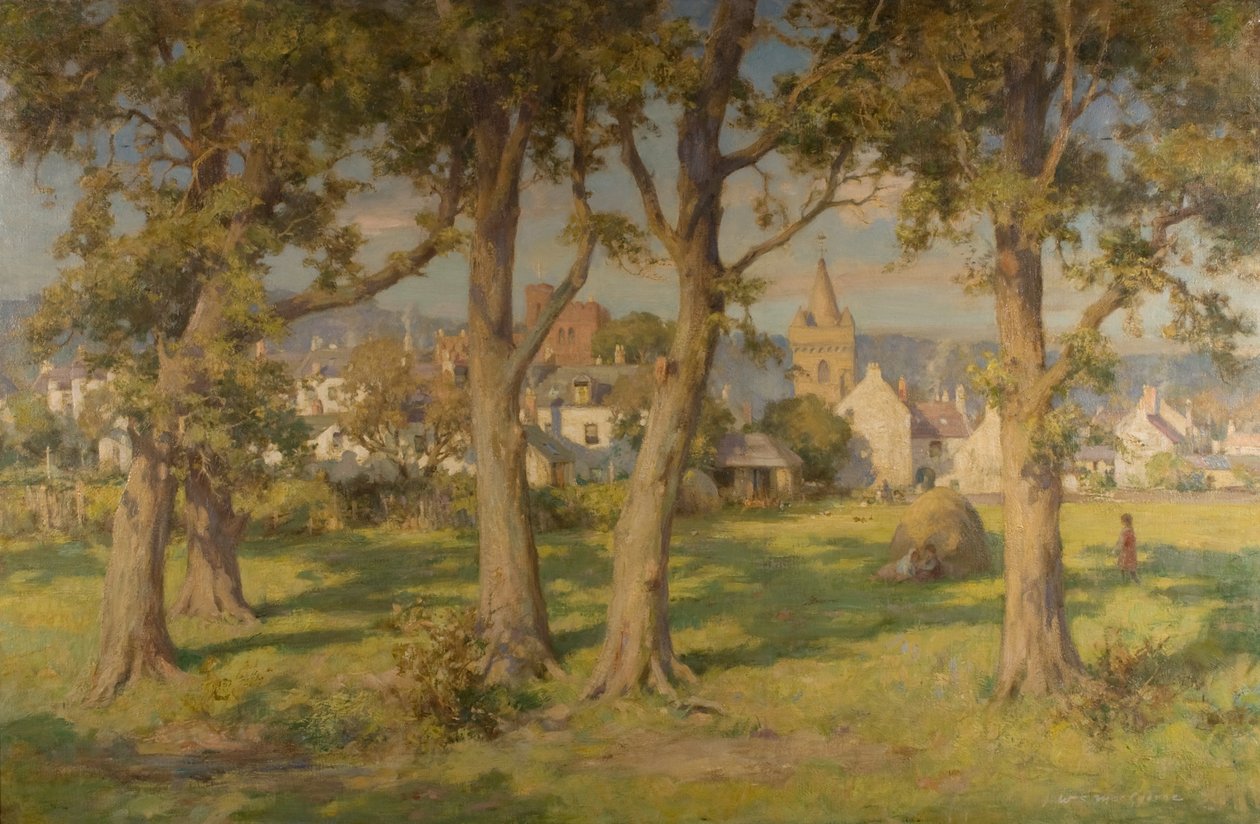 Kirkcudbright (olja på duk) av William Stewart MacGeorge