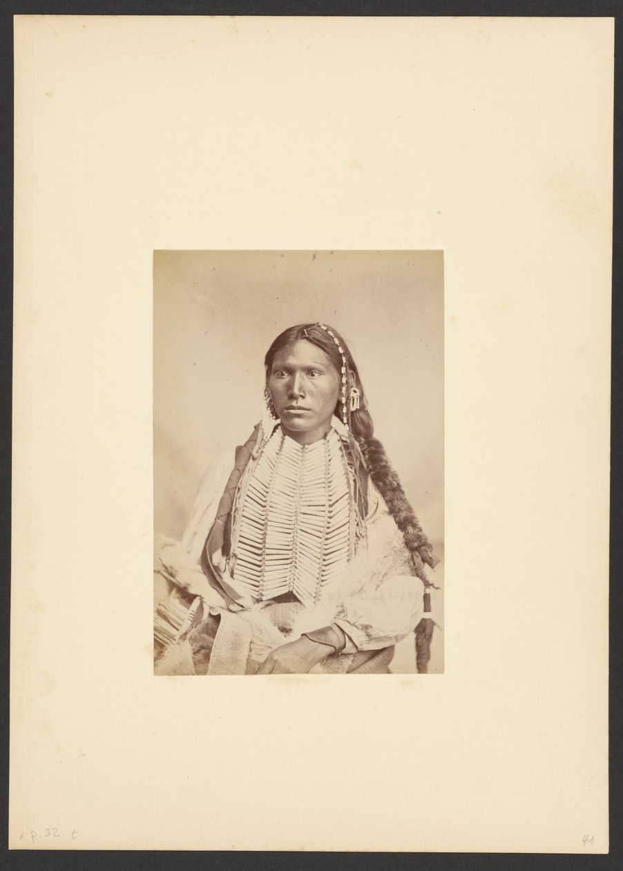 Kiowa modig i krigsdräkt [troligen Koi-khan-hål] av William Stinson Soule