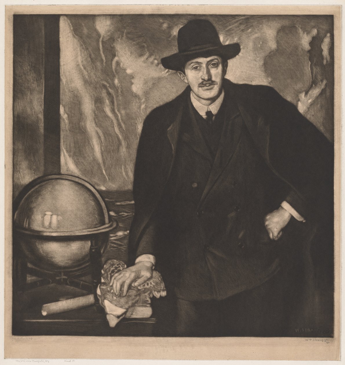 John Masefield. av William Strang