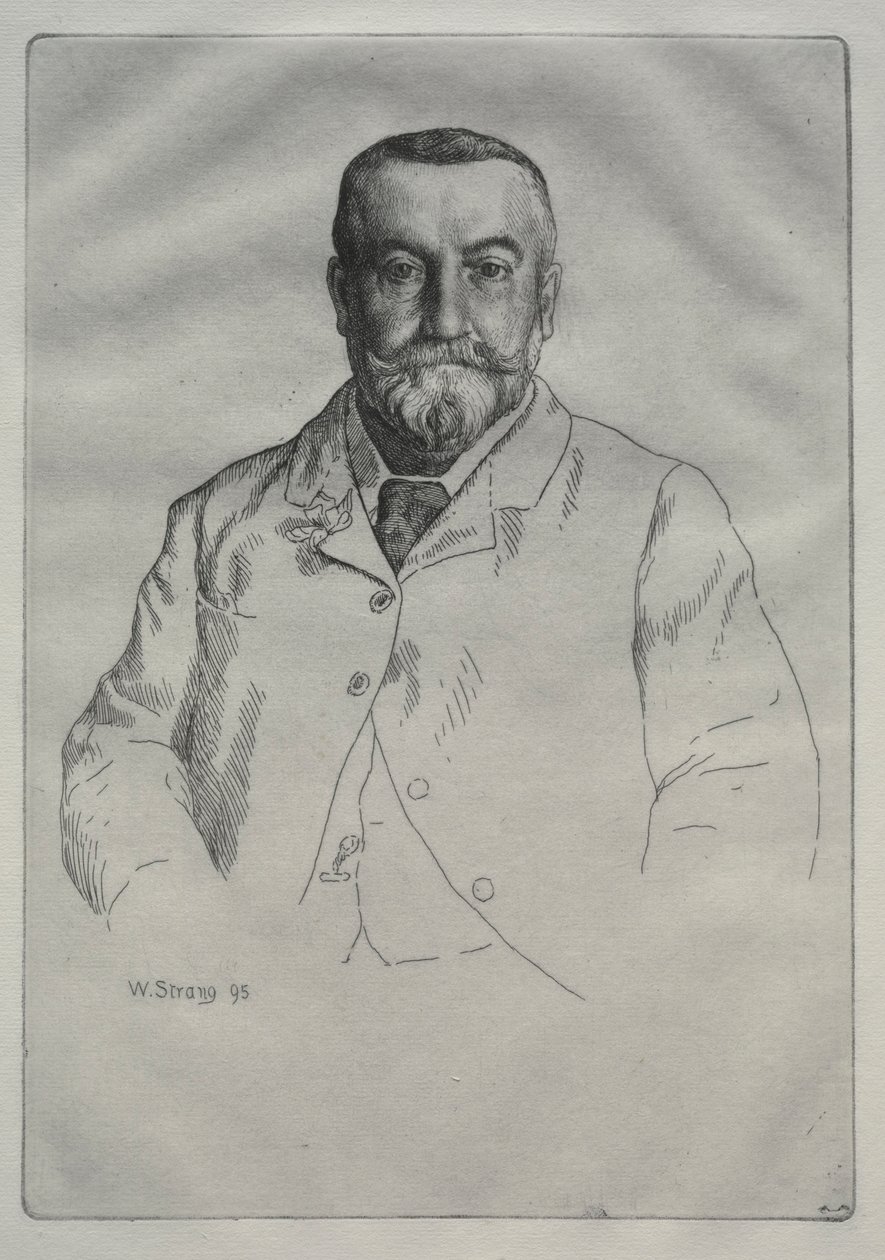 Porträtt av H. Cock, 1895. av William Strang