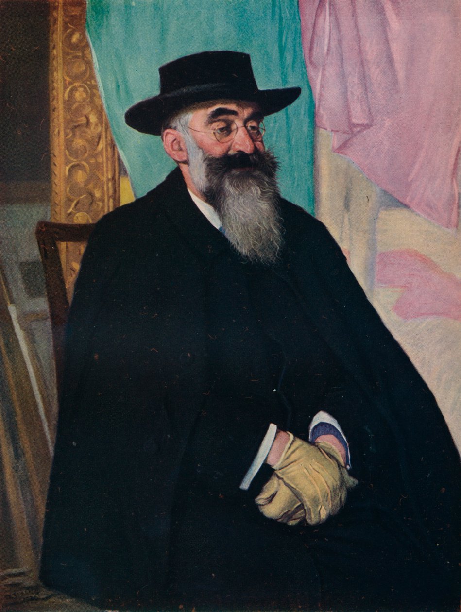 Porträtt av Lucien Pissarro, Esq, 1920 av William Strang