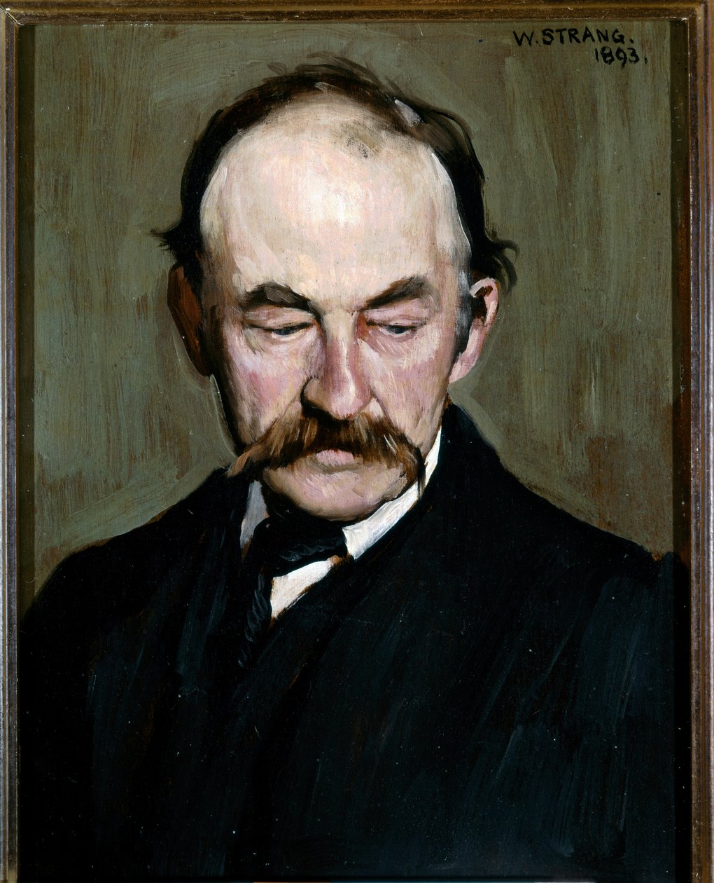 Thomas HARDY , Porträtt 1893 (olja på pannå) av William Strang
