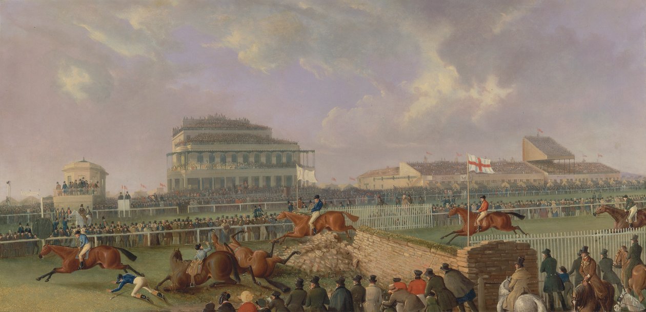 Liverpool och National Steeplechase vid Aintree, 1843 av William Tasker