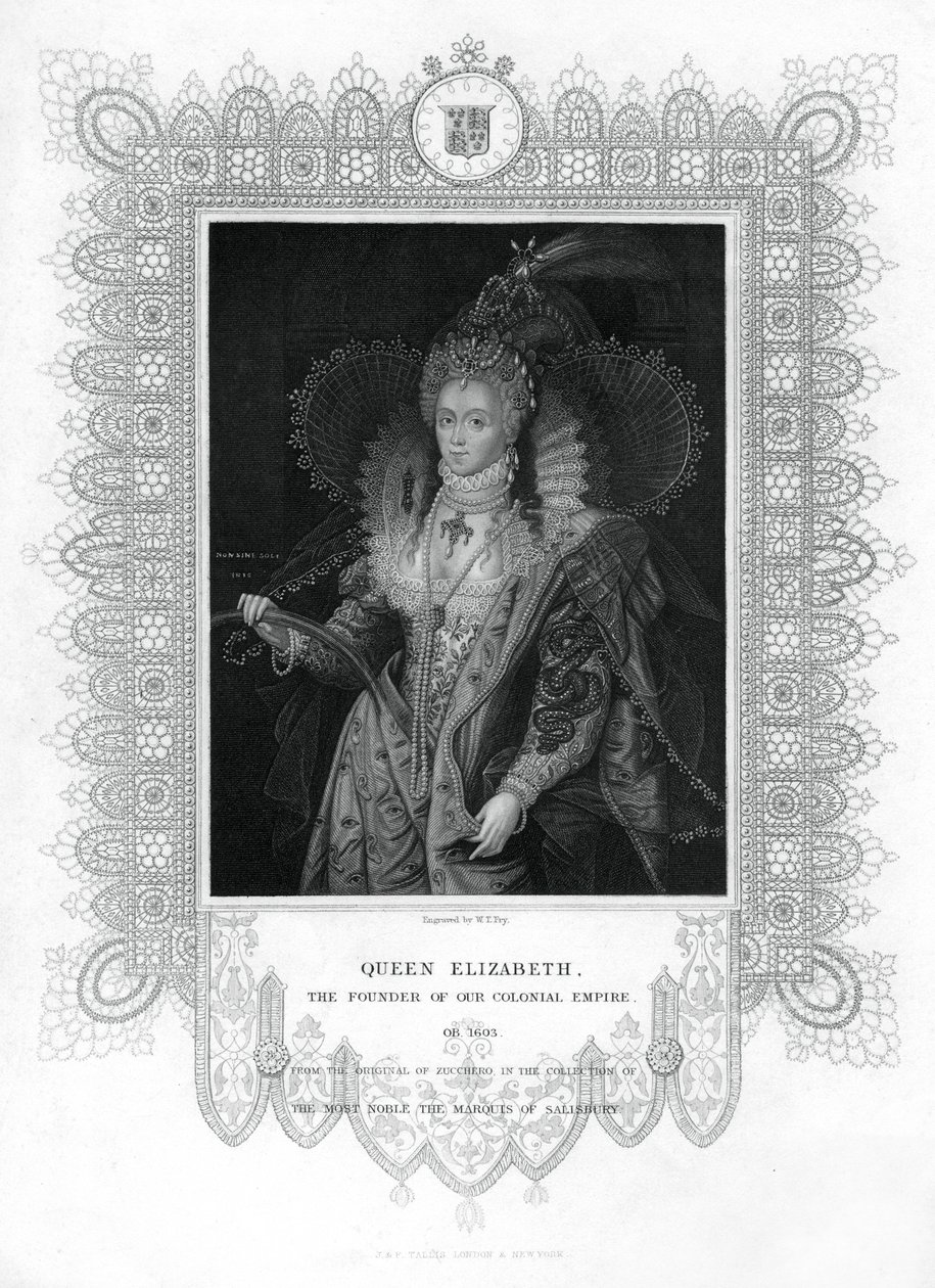 Elizabeth I av England, 1800-talet. av William Thomas Fry