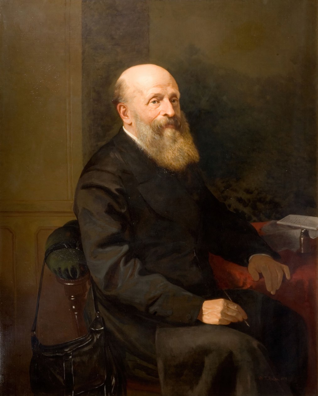 Porträtt av John Birt Davies, 1873. av William Thomas Roden