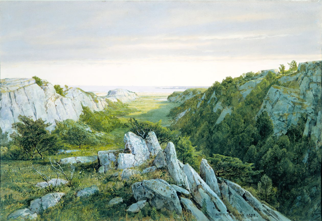Från paradis till skärselden, Newport, 1878. av William Trost Richards