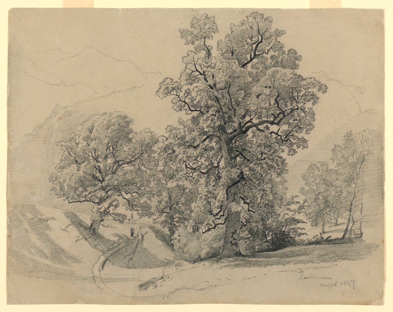 Landskap, Lauterbrunnen, Schweiz av William Trost Richards
