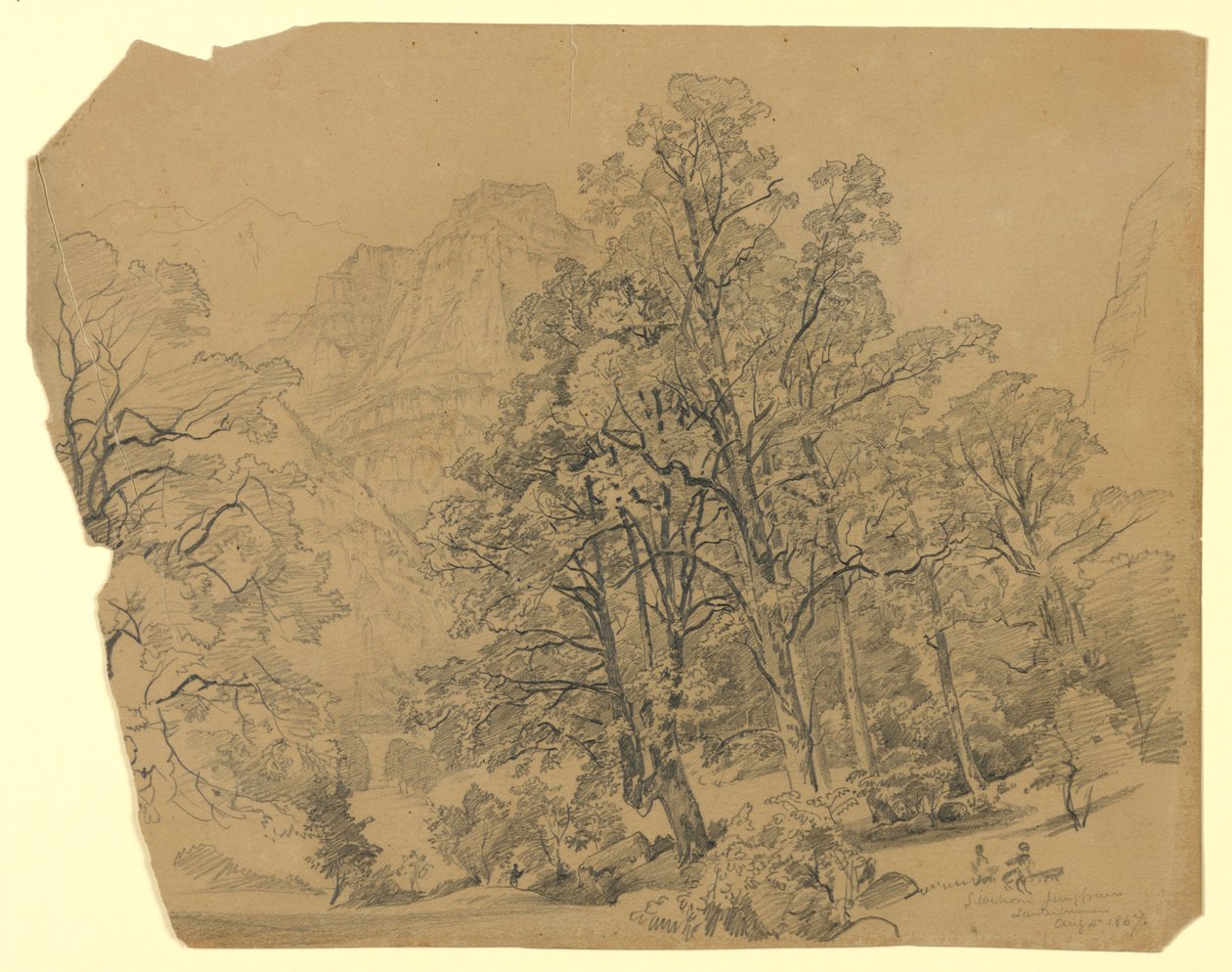 Landskap, Silberhorn, Lauterbrunnen, Schweiz av William Trost Richards