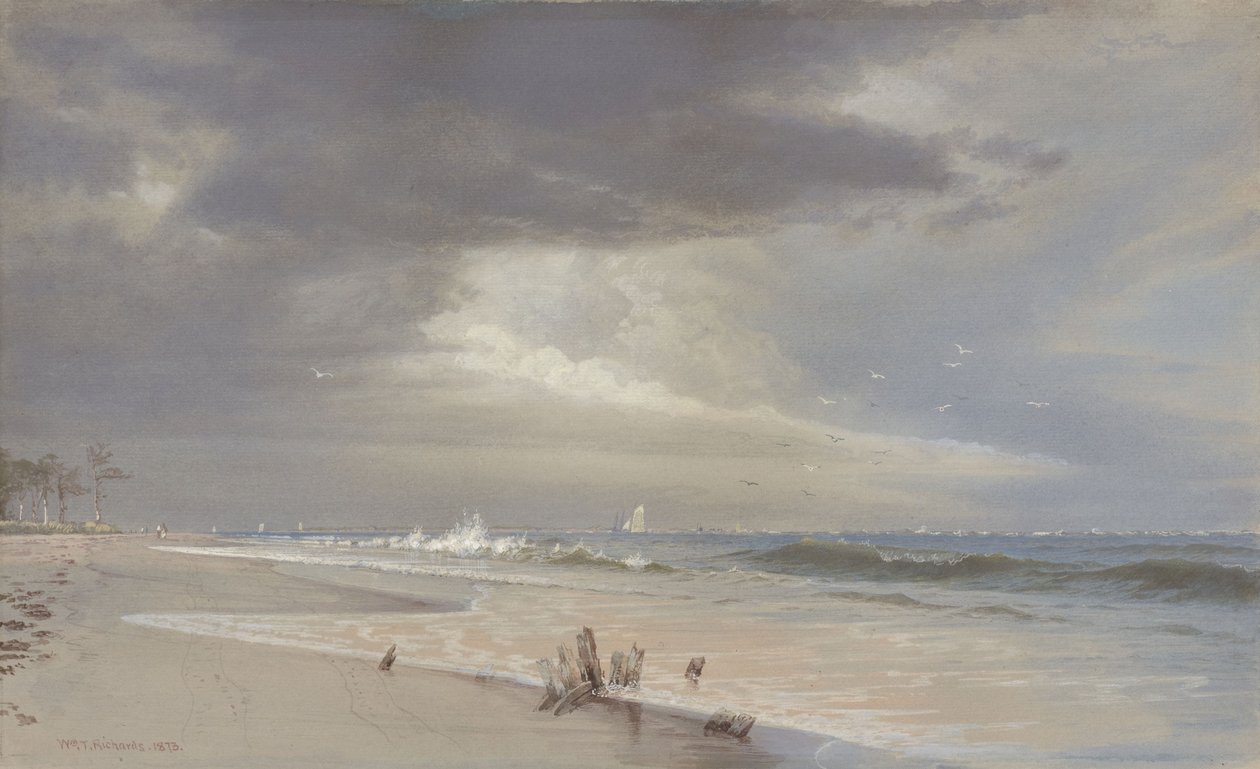 Nära inloppet, Atlantic City av William Trost Richards