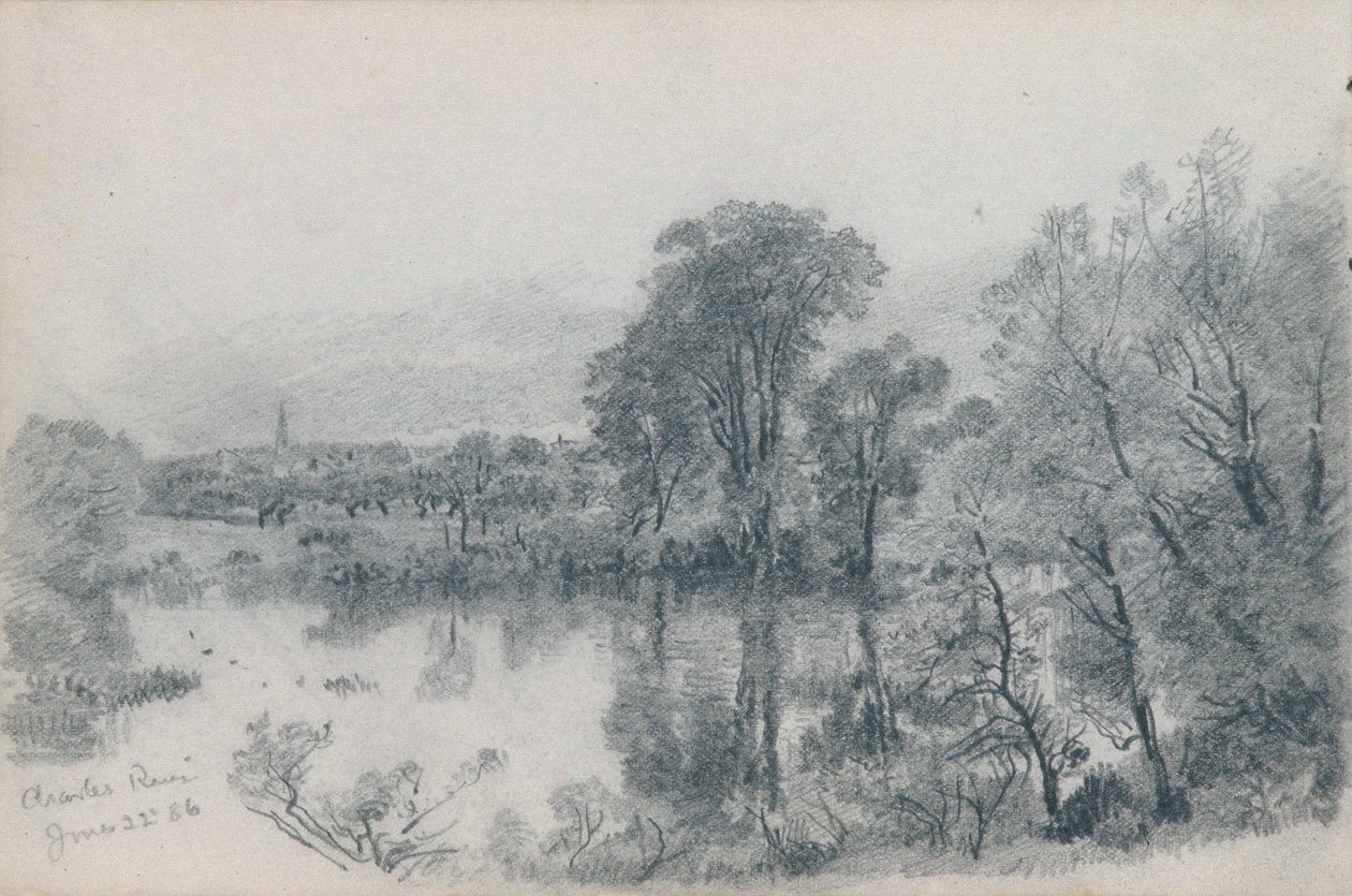 Skissbok med landskaps- och marina motiv från New England och Pennsylvania av William Trost Richards