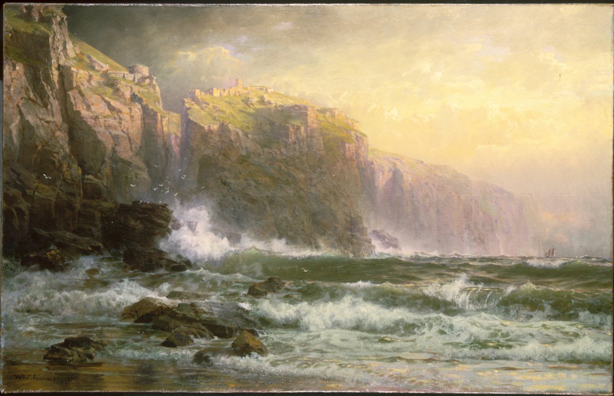 Ligan Long Breakers Dundrar på revet av William Trost Richards