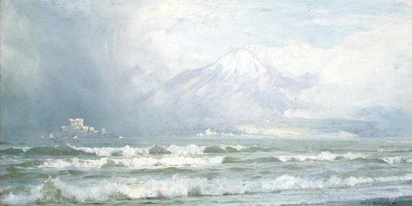 Vesuvius på vintern av William Trost Richards