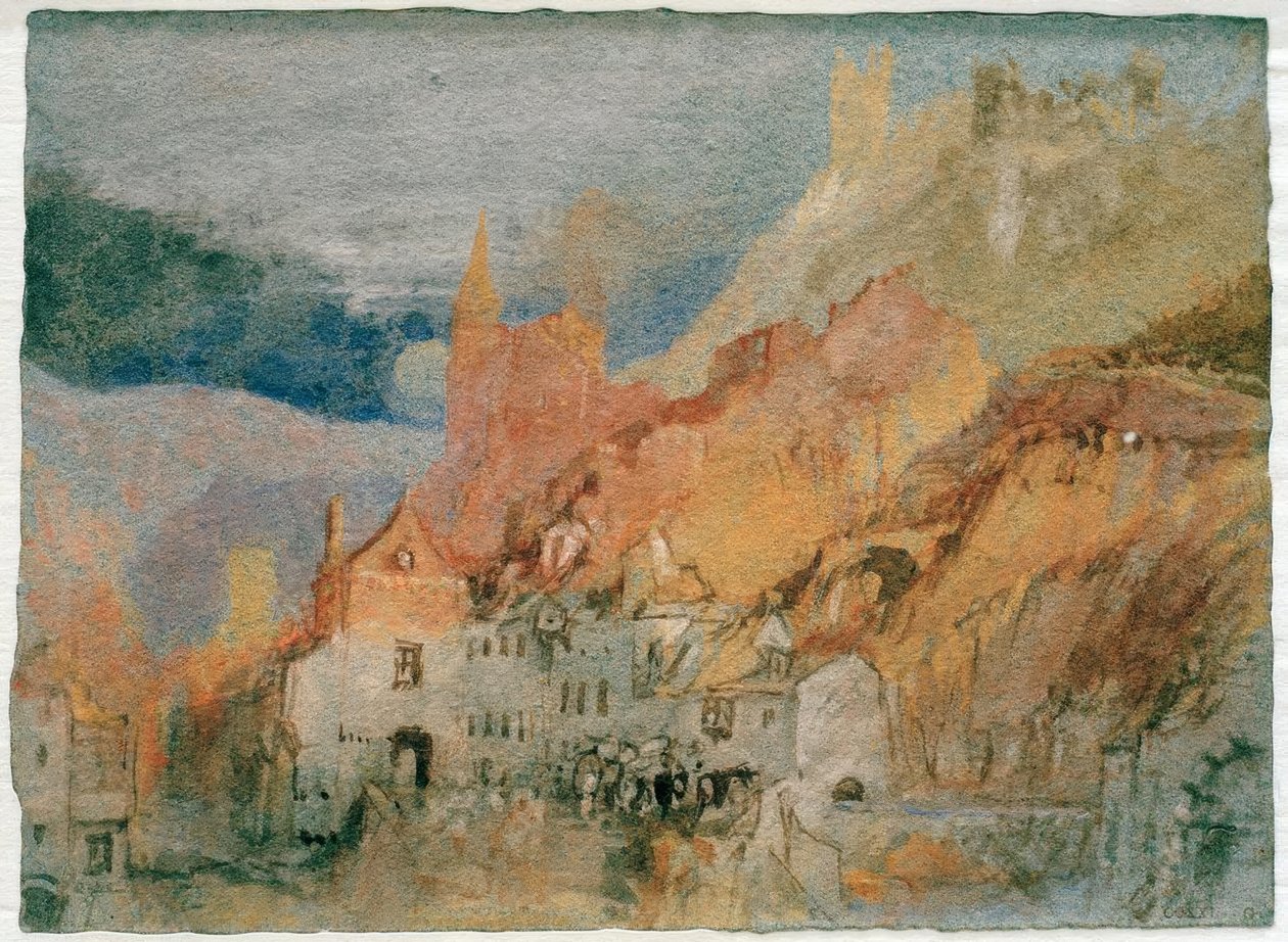 I slutet av stigen från Bernkastel till Trarbach av Joseph Mallord William Turner