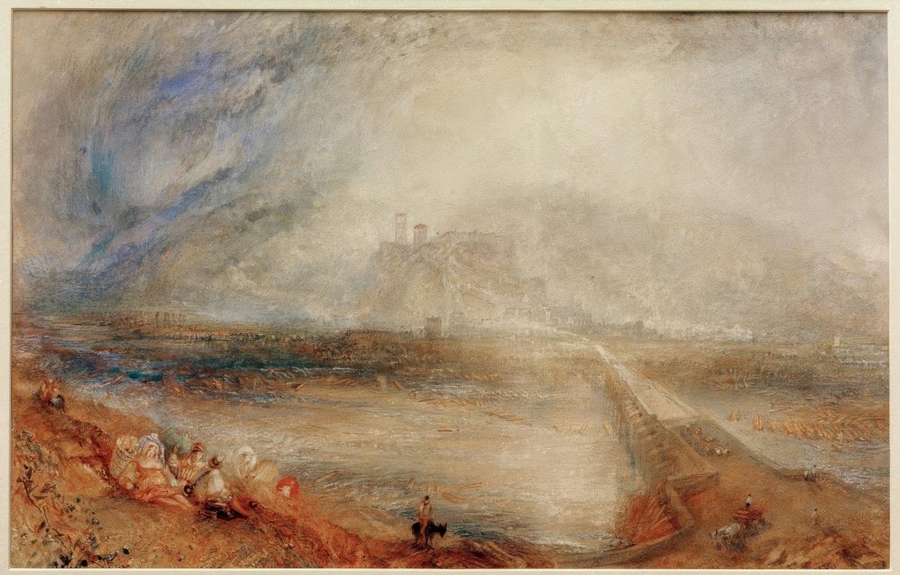 Bellinzona, från vägen till Locarno av Joseph Mallord William Turner