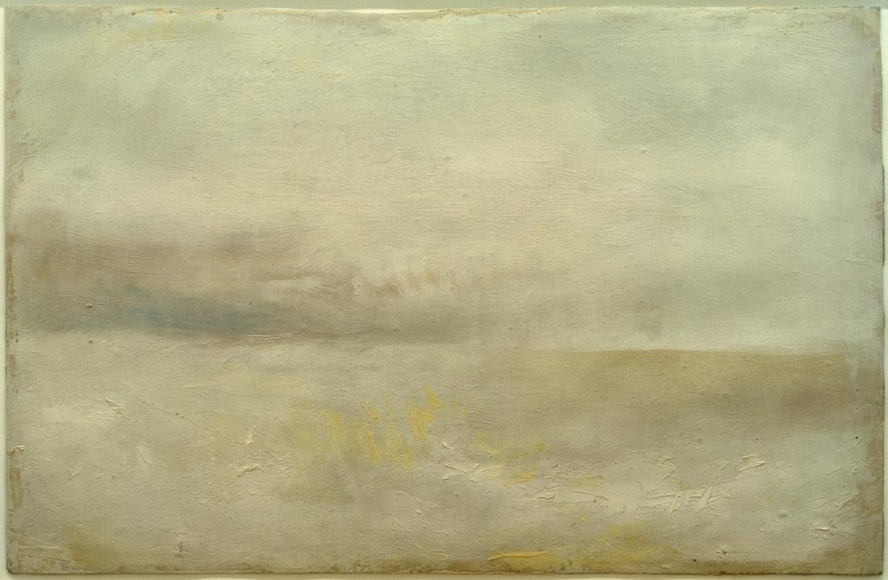 Lugnt hav med avlägsna gråa moln(?) av Joseph Mallord William Turner