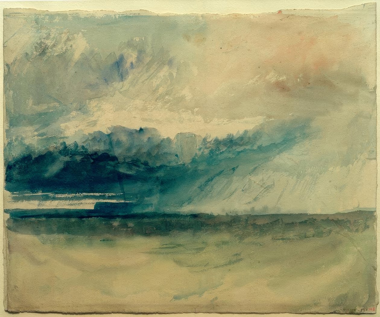 Klippor från havet av Joseph Mallord William Turner