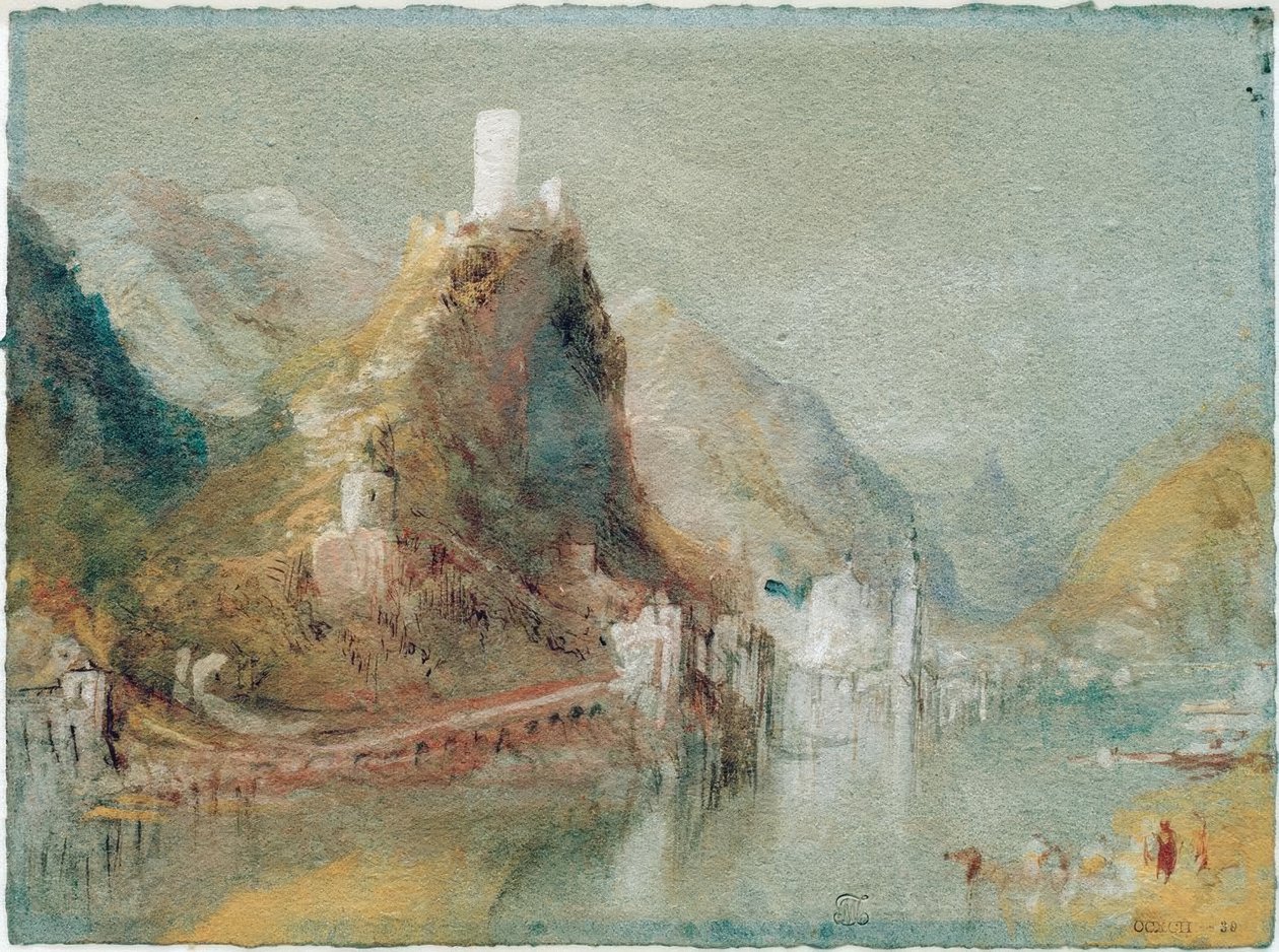 Cochem sett från söder av Joseph Mallord William Turner