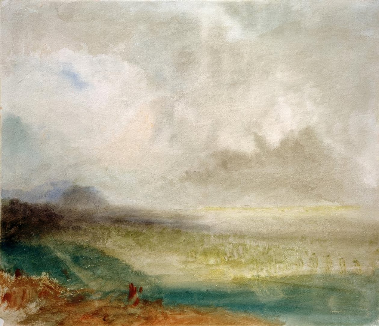Rhônedalen nära Sion av Joseph Mallord William Turner