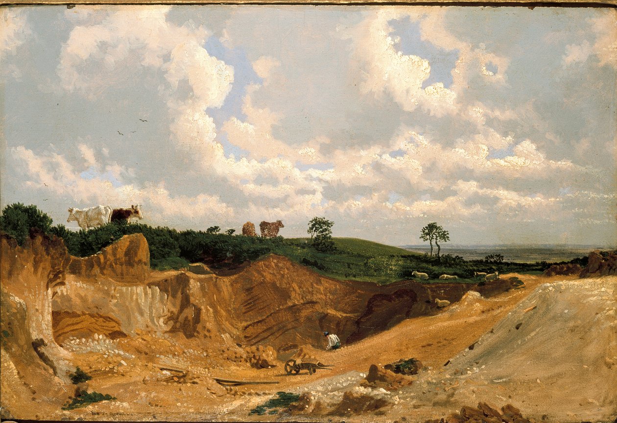 Grusgrop på Shotover Hill, nära Oxford, c1818 av Joseph Mallord William Turner