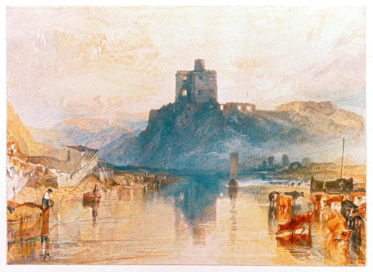 Norham Castle, vid floden Tweed av Joseph Mallord William Turner