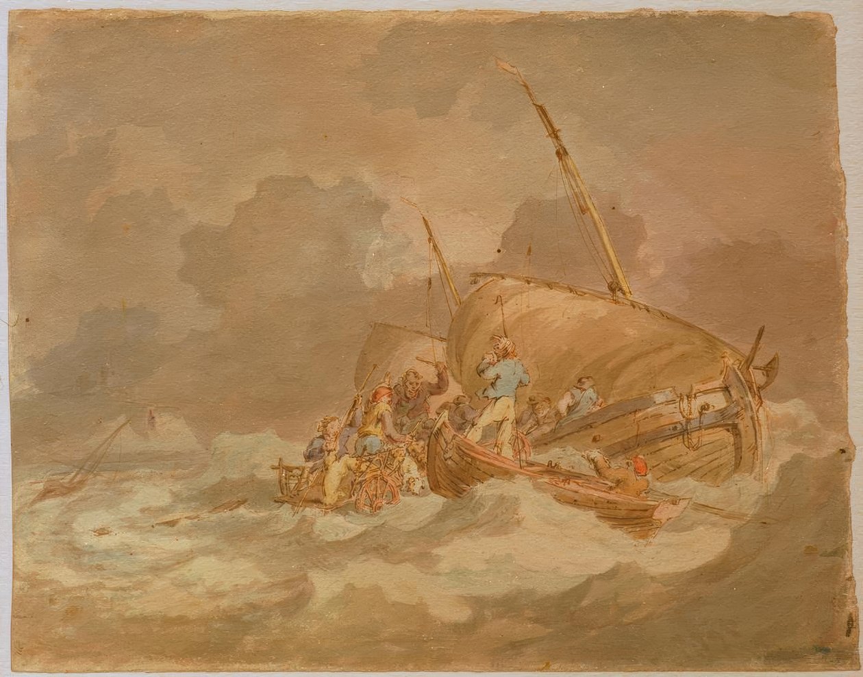 Sjömän får grisar ombord av Joseph Mallord William Turner