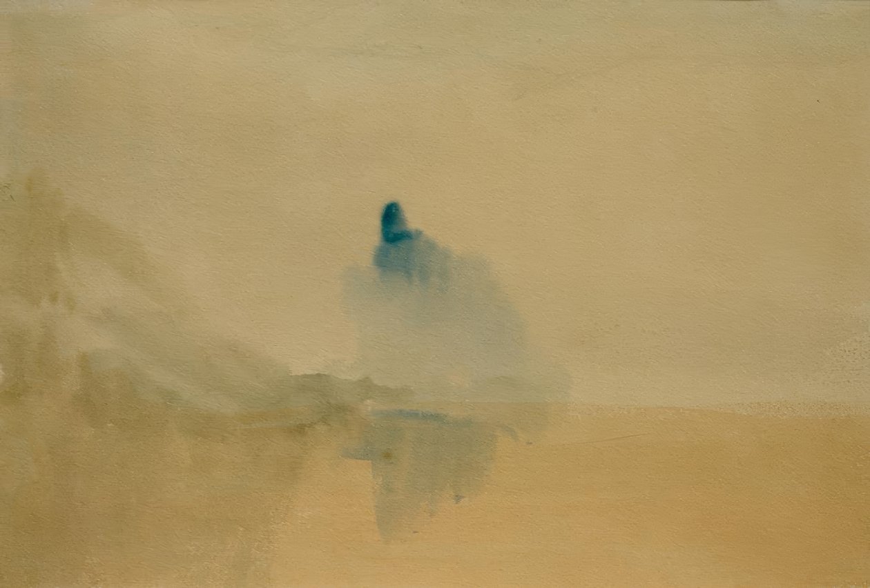 Slott på stranden av en sjö av Joseph Mallord William Turner