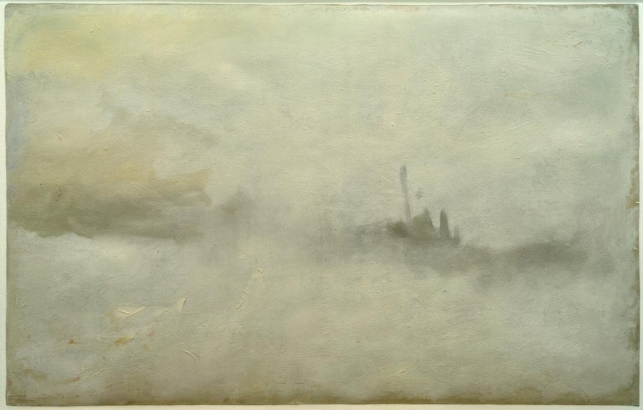 Skepp i en storm(?) av Joseph Mallord William Turner