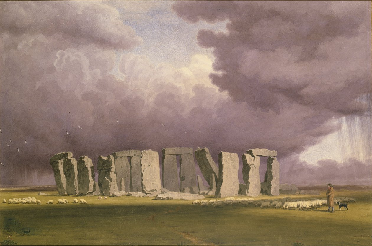 Stonehenge: Stormig dag, 1846 av Joseph Mallord William Turner