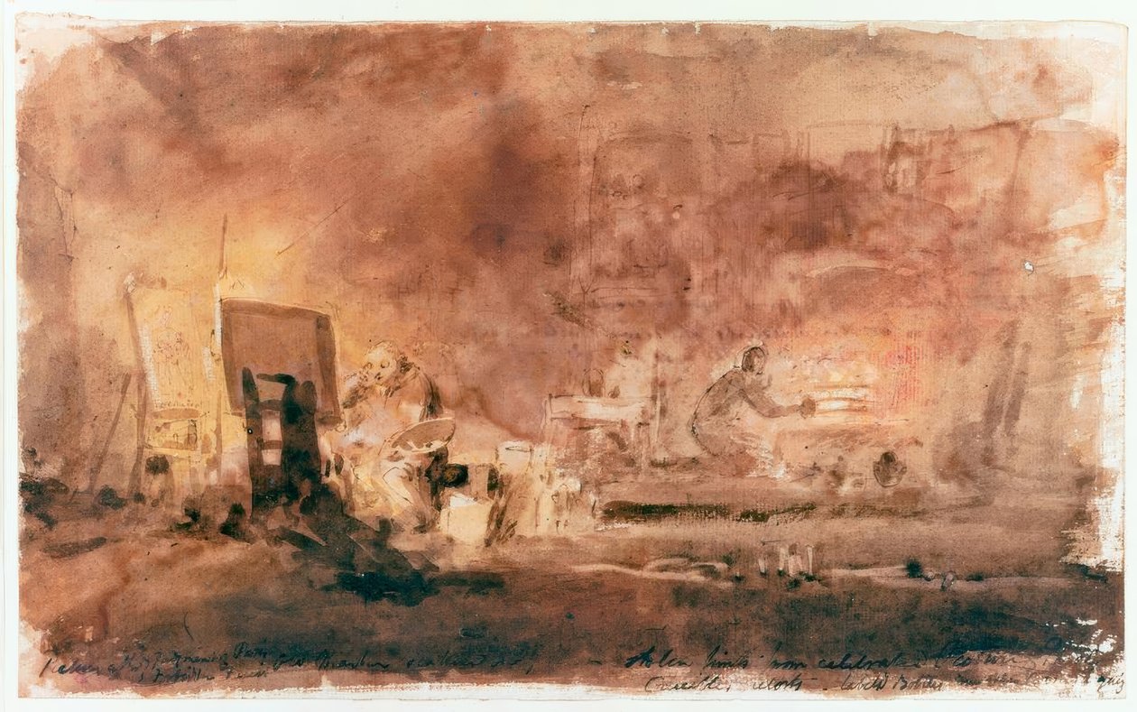 Konstnärens studio av Joseph Mallord William Turner