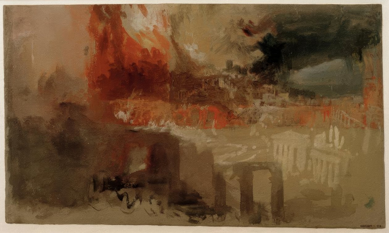 Brännandet av Rom av Joseph Mallord William Turner