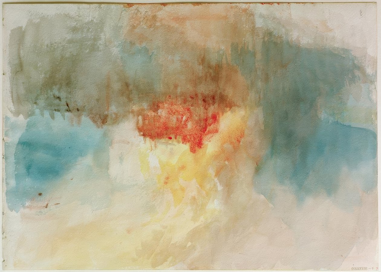 Brännandet av parlamentets hus av Joseph Mallord William Turner