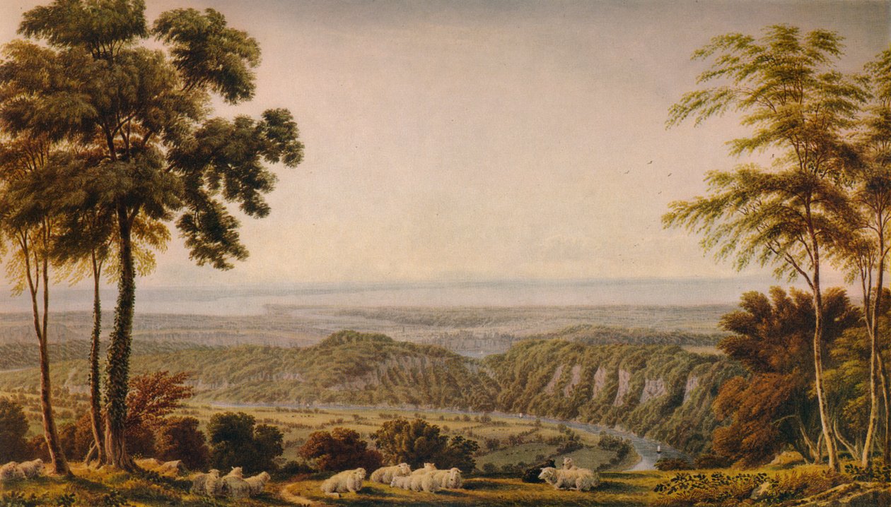 Utsikt från Wyndd Cliff, nära Chepstow - Morning, c1820, 1938 av Joseph Mallord William Turner