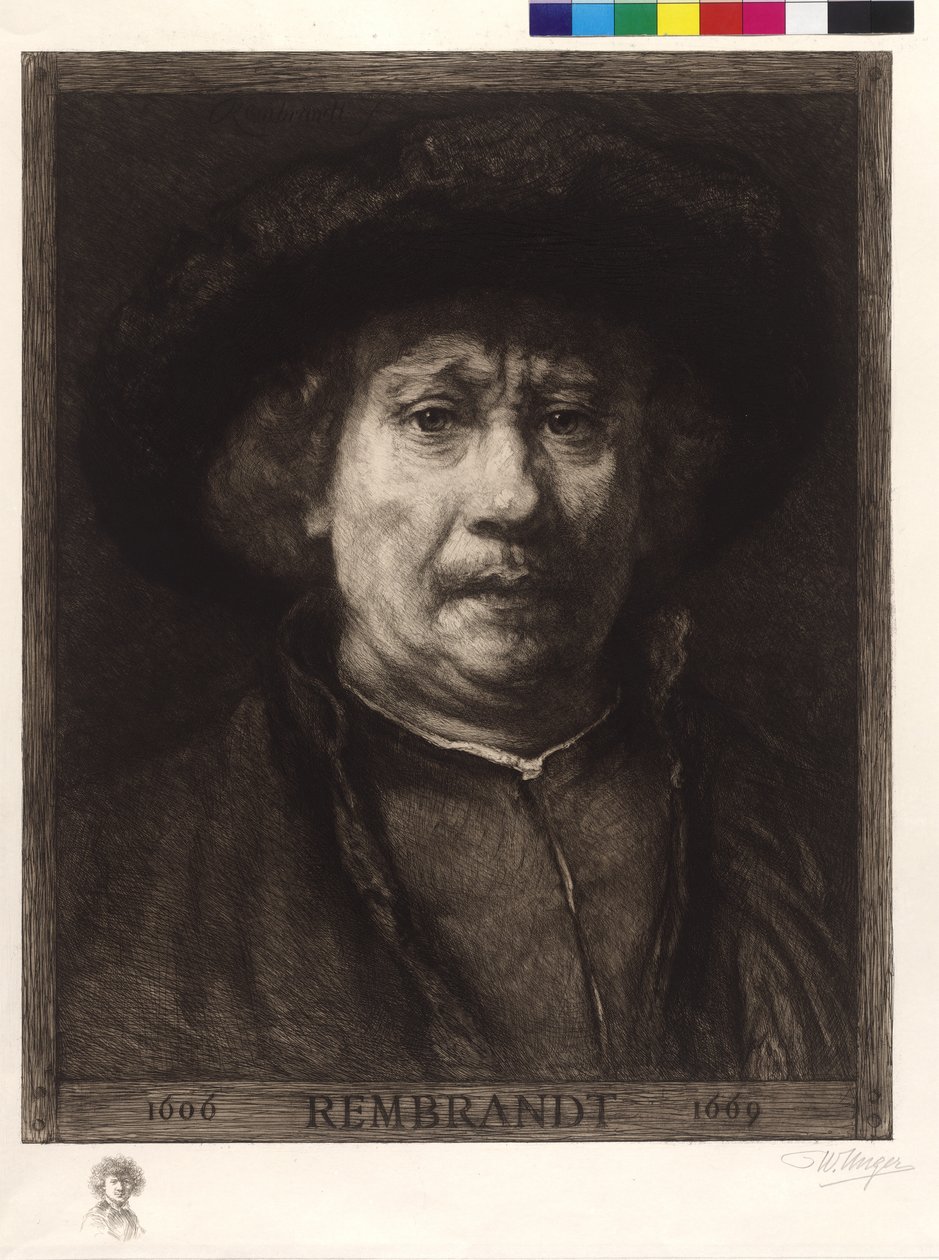 Självporträtt av Rembrandt av William Unger