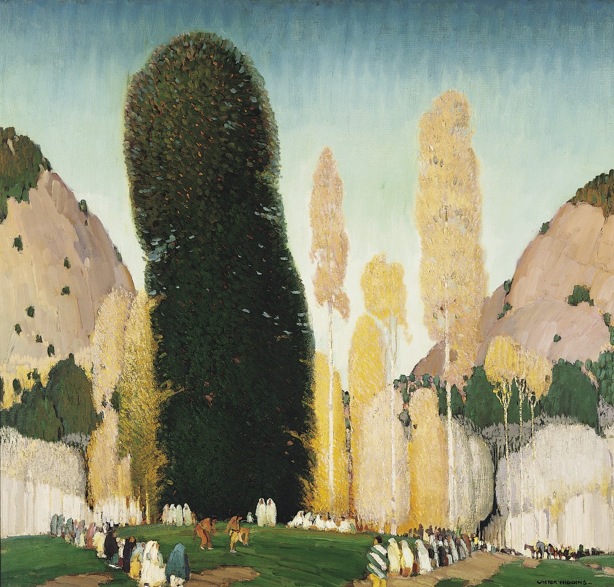 A Mountain Ceremony, c.1930 (olja på duk) av William Victor Higgins