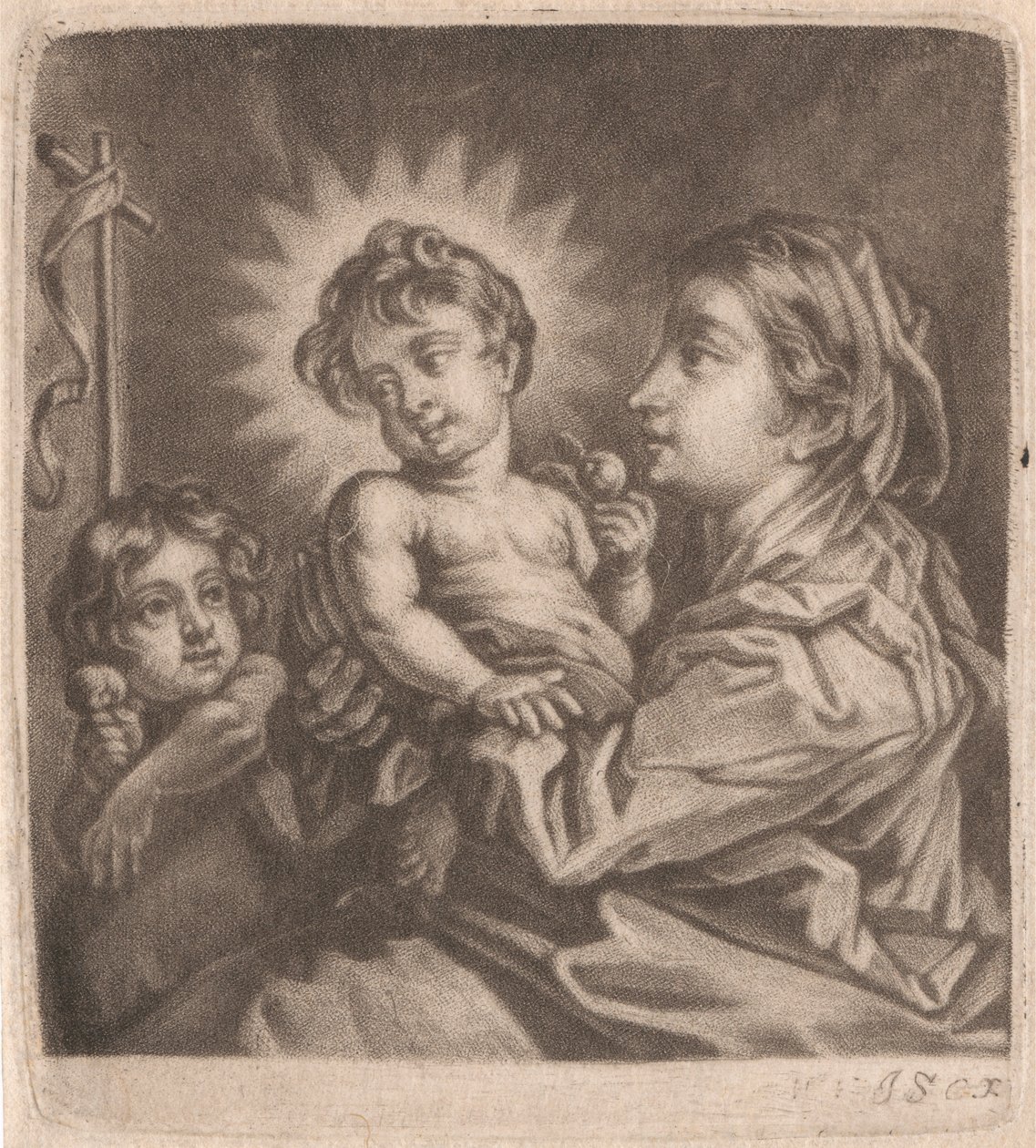 Virgin, Christ Child och St. John av William Vincent
