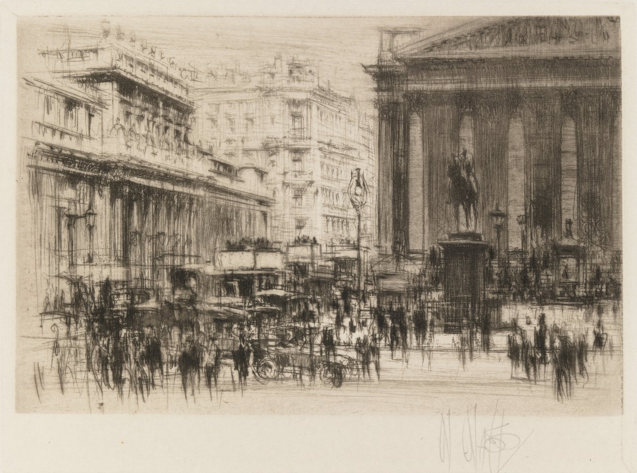 London Set: Bank (med Royal Exchange) av William Walcot