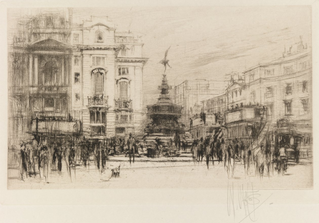 London-uppsättning: Piccadilly Circus with Criterion Theatre, 1924. av William Walcot