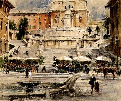 Piazza di Spagna, Rom av William Walcot