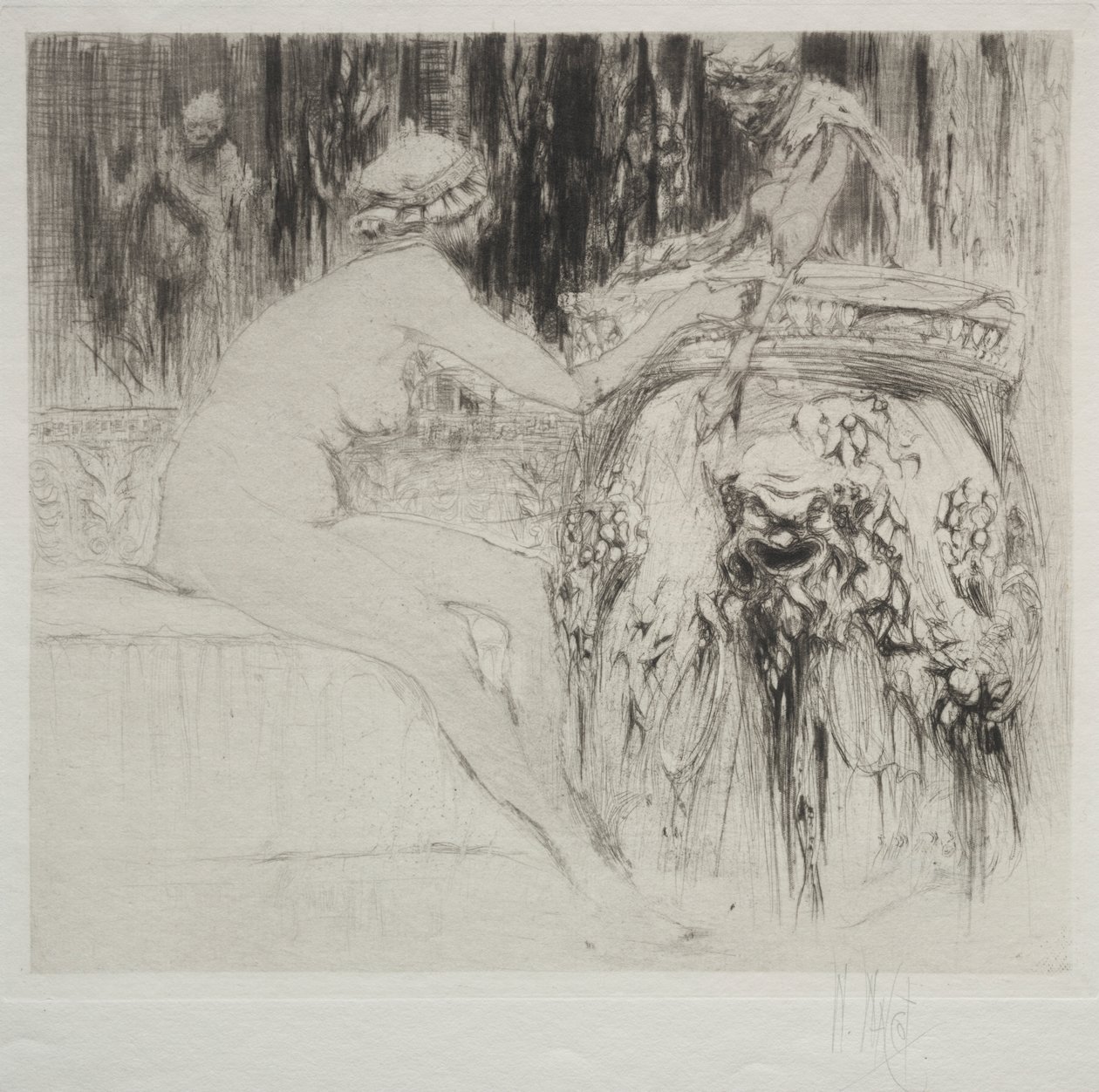 Bacchanten och den unga faunen av William Walcot