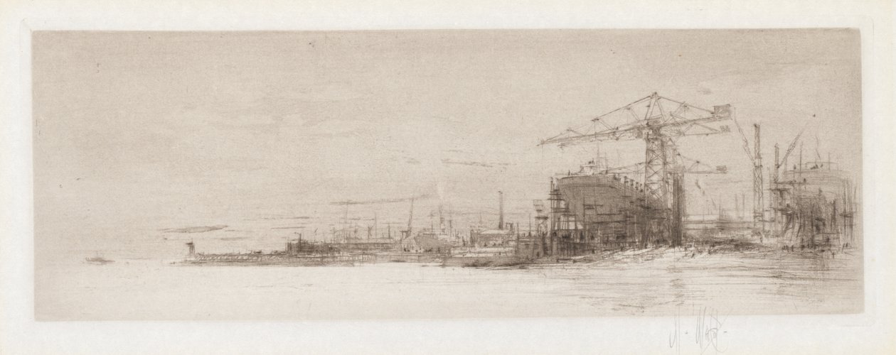The Clyde från serien The Arteries of Great Britain av William Walcot