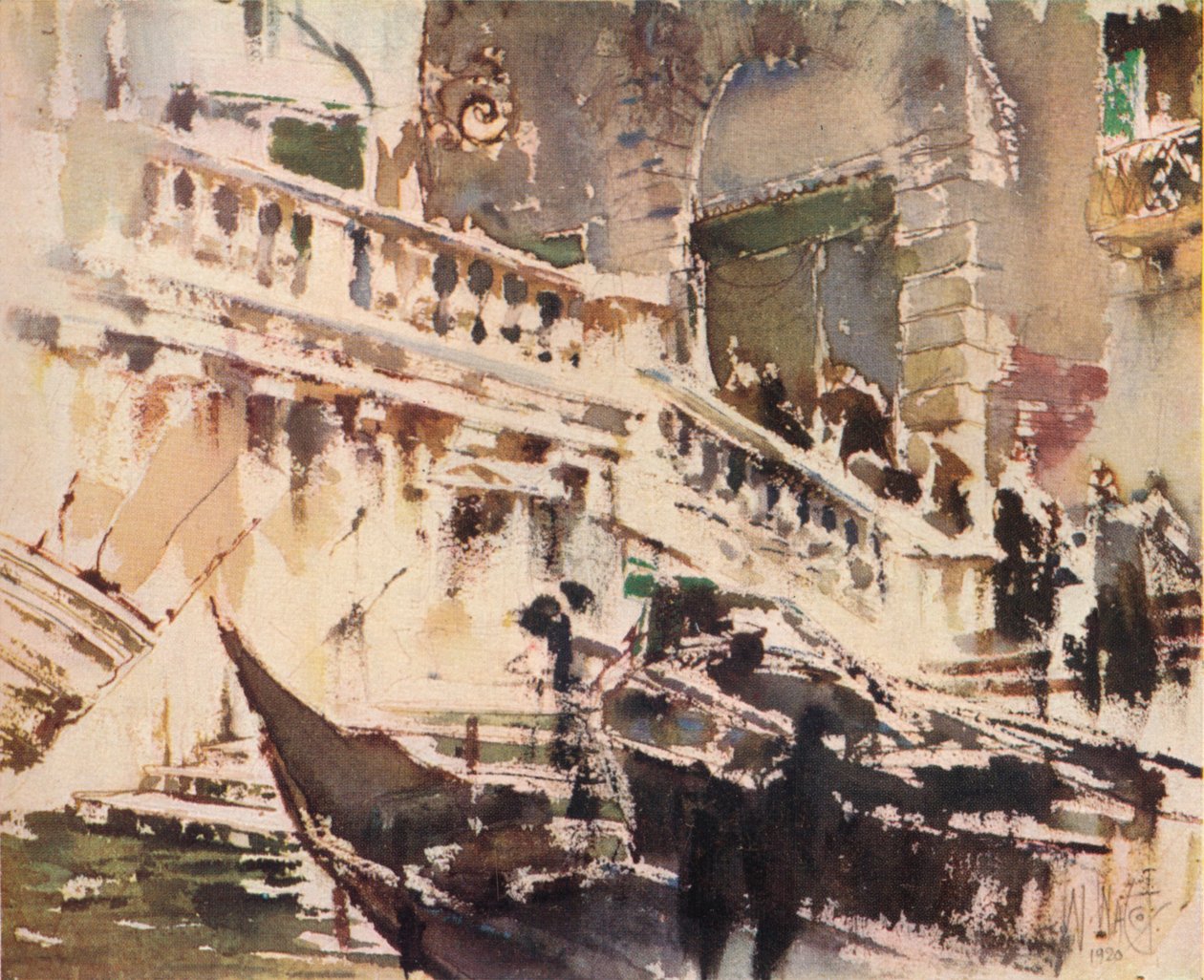 Rialto, Venedig, 1920, 1923 av William Walcot