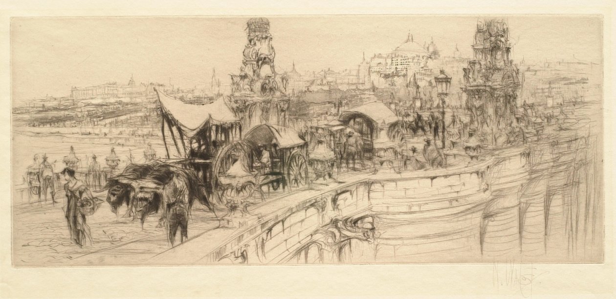Toledobron (Puente de Toledo), Madrid av William Walcot