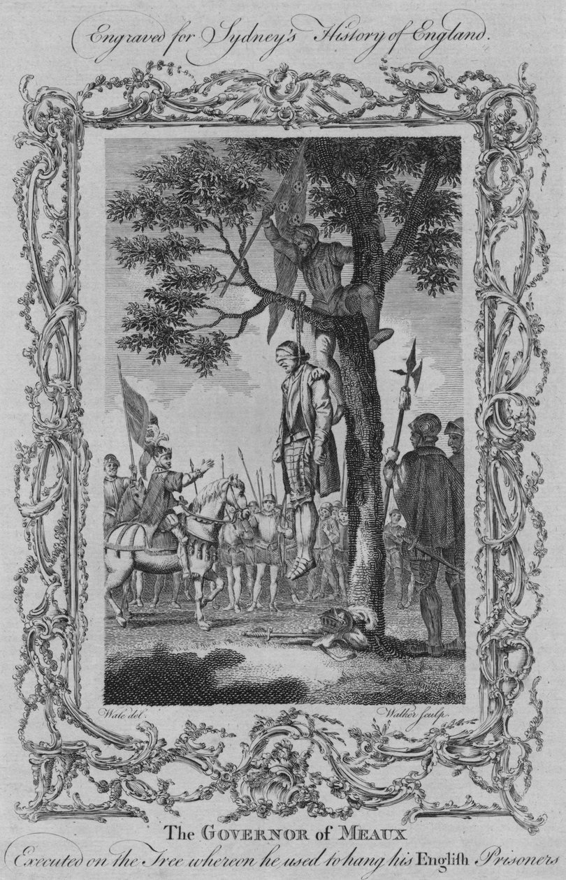 Guvernören i Meaux avrättades på trädet där han brukade hänga sina engelska fångar, 1773. av William Walker