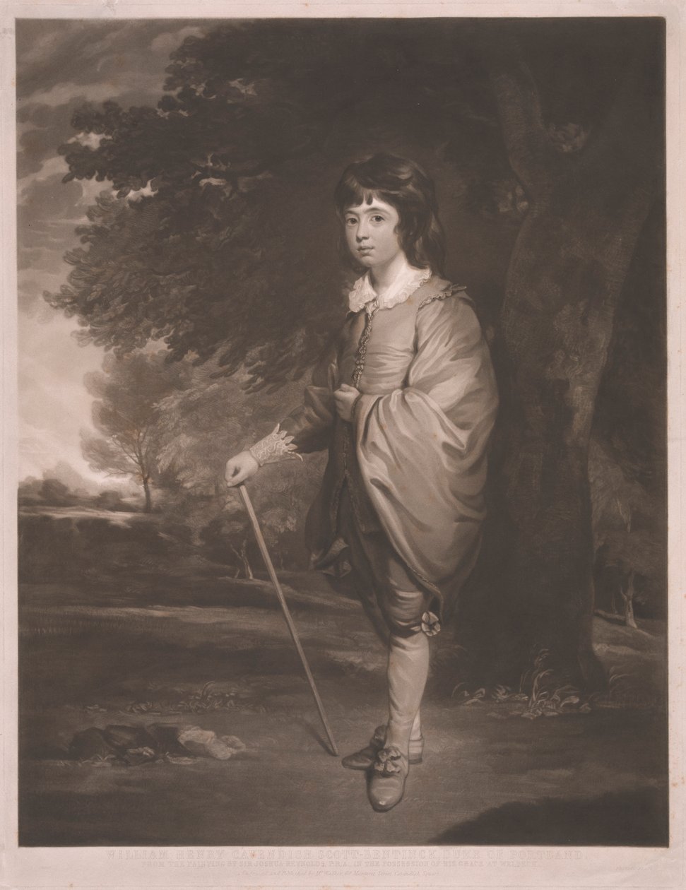 William Henry Cavendish Scott-Bentinck, hertig av Portland, när Marquess of Titchfield av William Walker