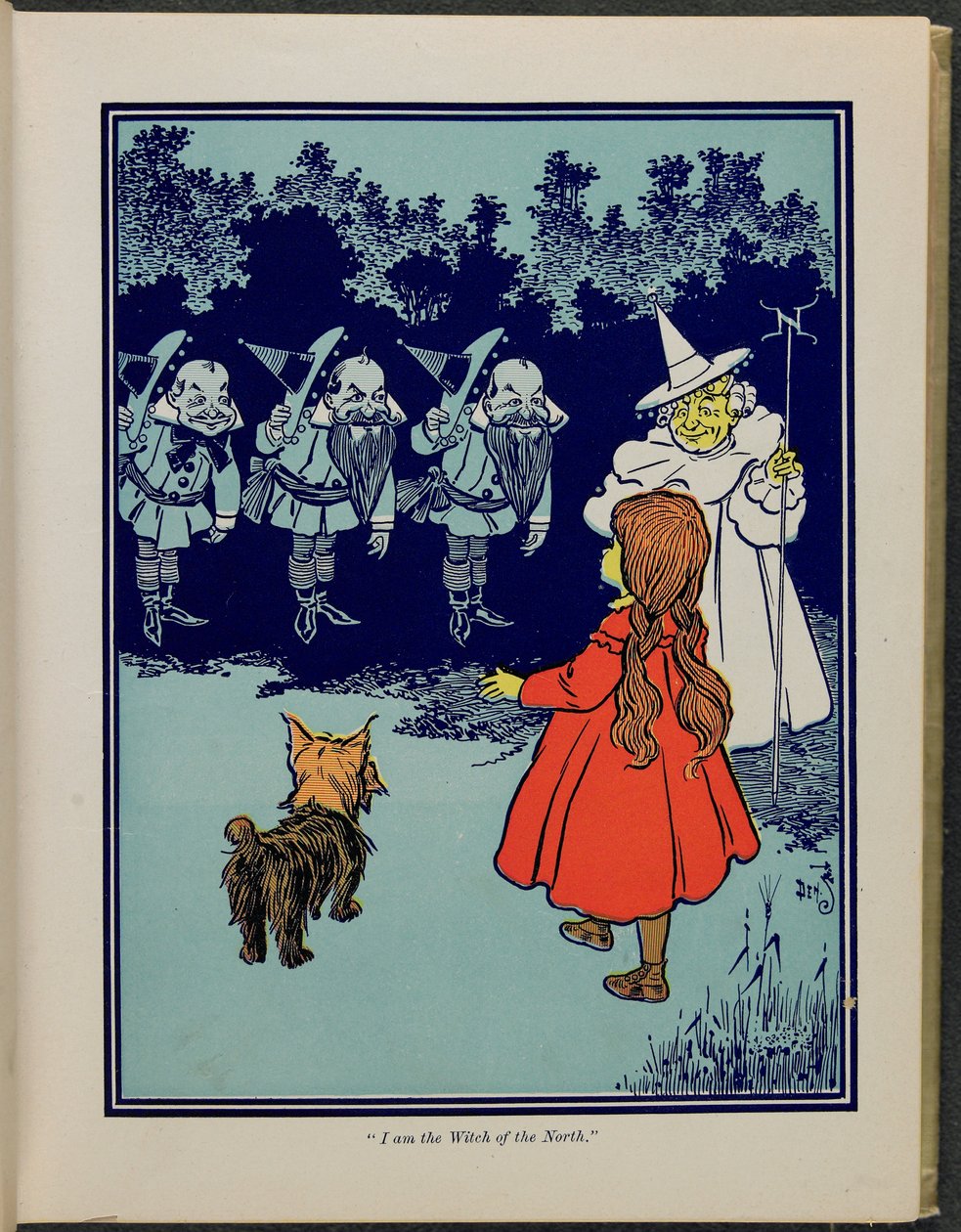 "Jag är häxan från norr", Illustration från "Den underbara trollkarlen från Oz" av Lyman Frank Baum av William Wallace Denslow